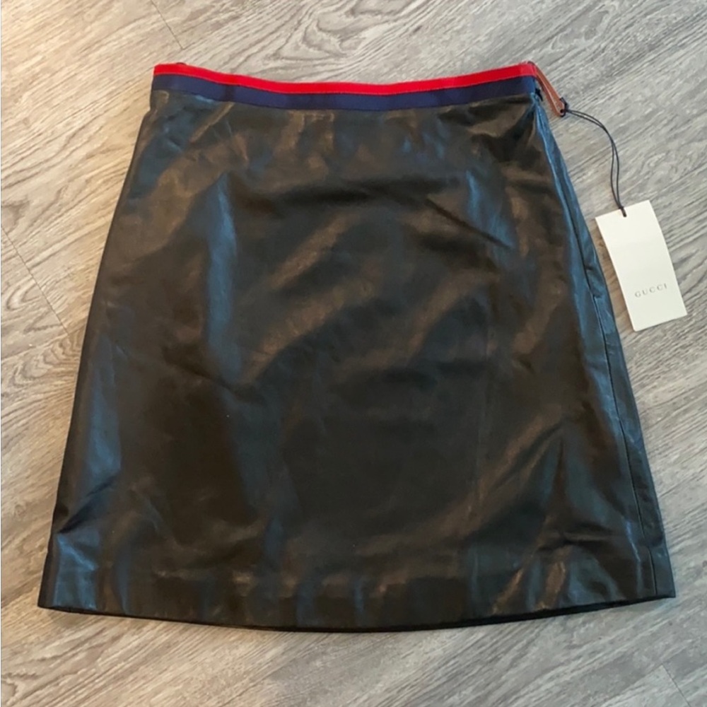 NWT Gucci Leather Skirt - Picture 2 of 7